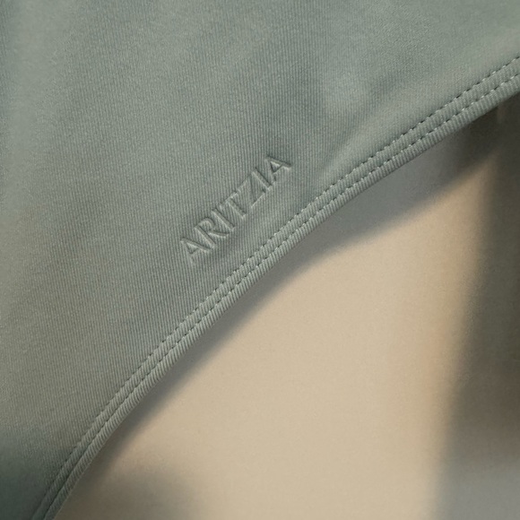 Aritzia Contour Squareneck Bodysuit - aqua blue - Size L - Picture 4 of 4